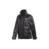Lockere Winddichte Warme Sport-Baumwolljacke mit Stehkragen für Damen Jacken Schwarz FT2549