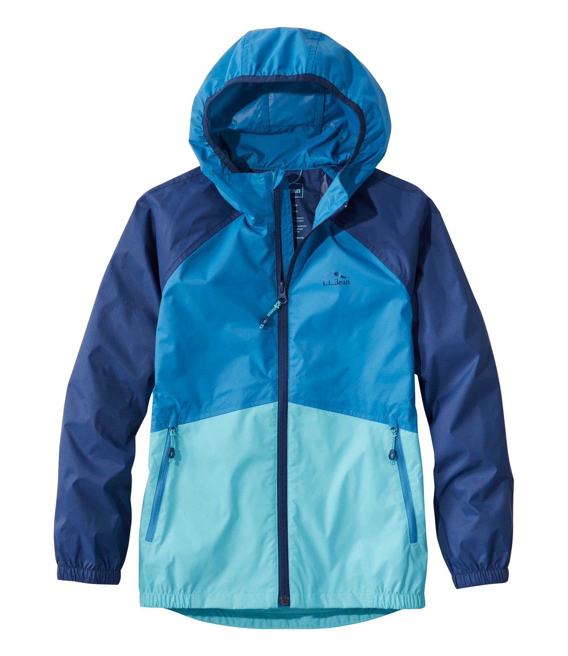 

Kids Wind and Rain Big Size Marine 1000109751 [LL Bean] Jacket, Kids, S, Blue/Sea Blue, Blue,