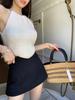 Stylish Backless Tie-Up Knit Camisole: Slimming Short Korean-Style Vest for Women