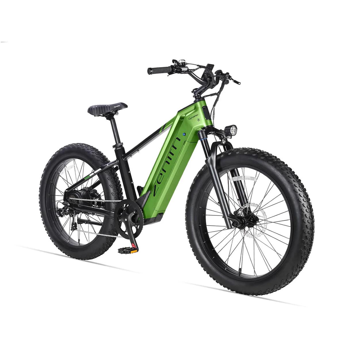 Cyrusher Zenith Fat Tire Elektrofahrrad – 52V 15AH Akku, Umschaltbarer Drehmoment- & Trittfrequenzsensor grün