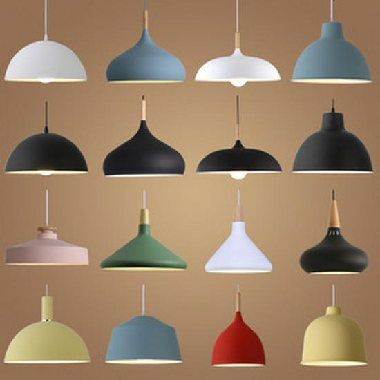 Nordic Macaron Wood LED Pendant Light for Restaurant, Bar, Office, or Study