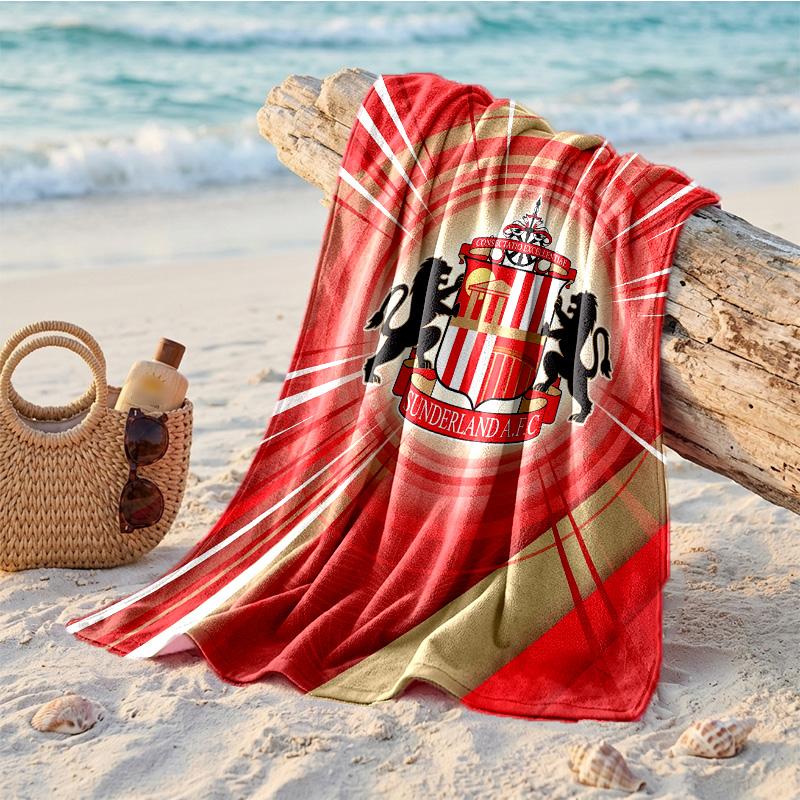 Asciugamano da Spiaggia Tema Sunderland Morbido Asciugatura Rapida?Asciugamano Asciutto Per Vacanze Estive Al Mare Nuoto