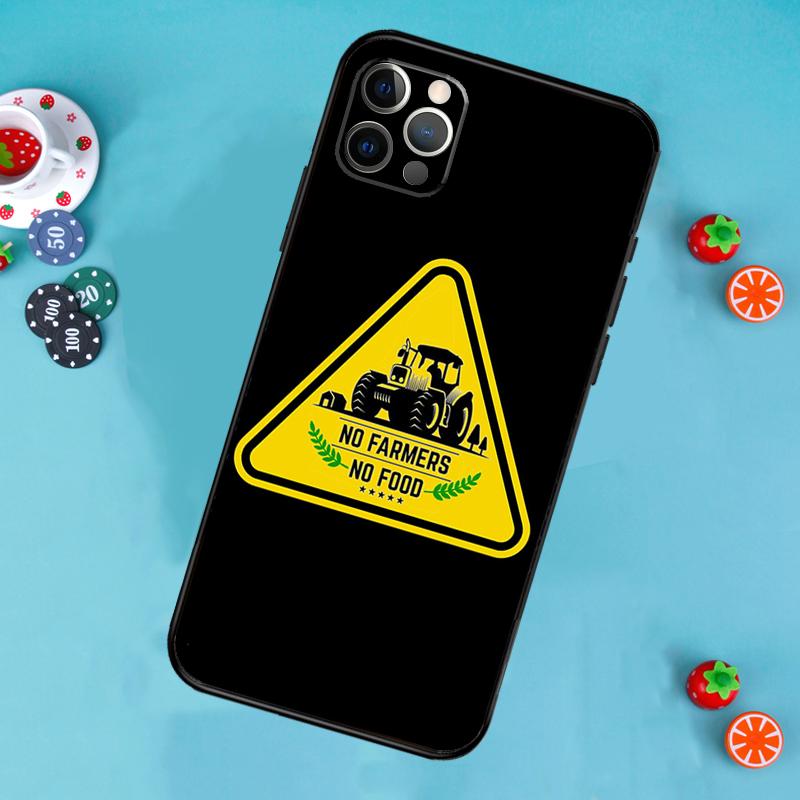 No Farmers No Food Phone Case For iPhone 17 Air 14 16 15 11 12 13 Pro Max 12 13 Mini 15 16 Plus 16e Cover Funda