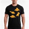 Dinosaur Chicken Nuggets Sticker TShirt Summer Casual Cotton Tee Oversized Streetwear Tops Vintage Graphic Print