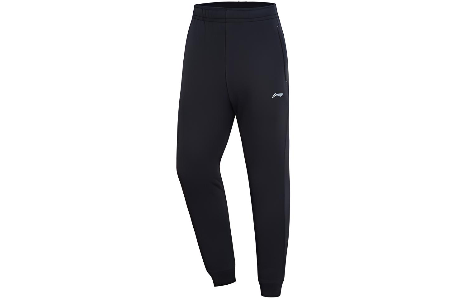 Li Ning Knitted Sweatpants Men s Standard Black AKLRB85-1 M