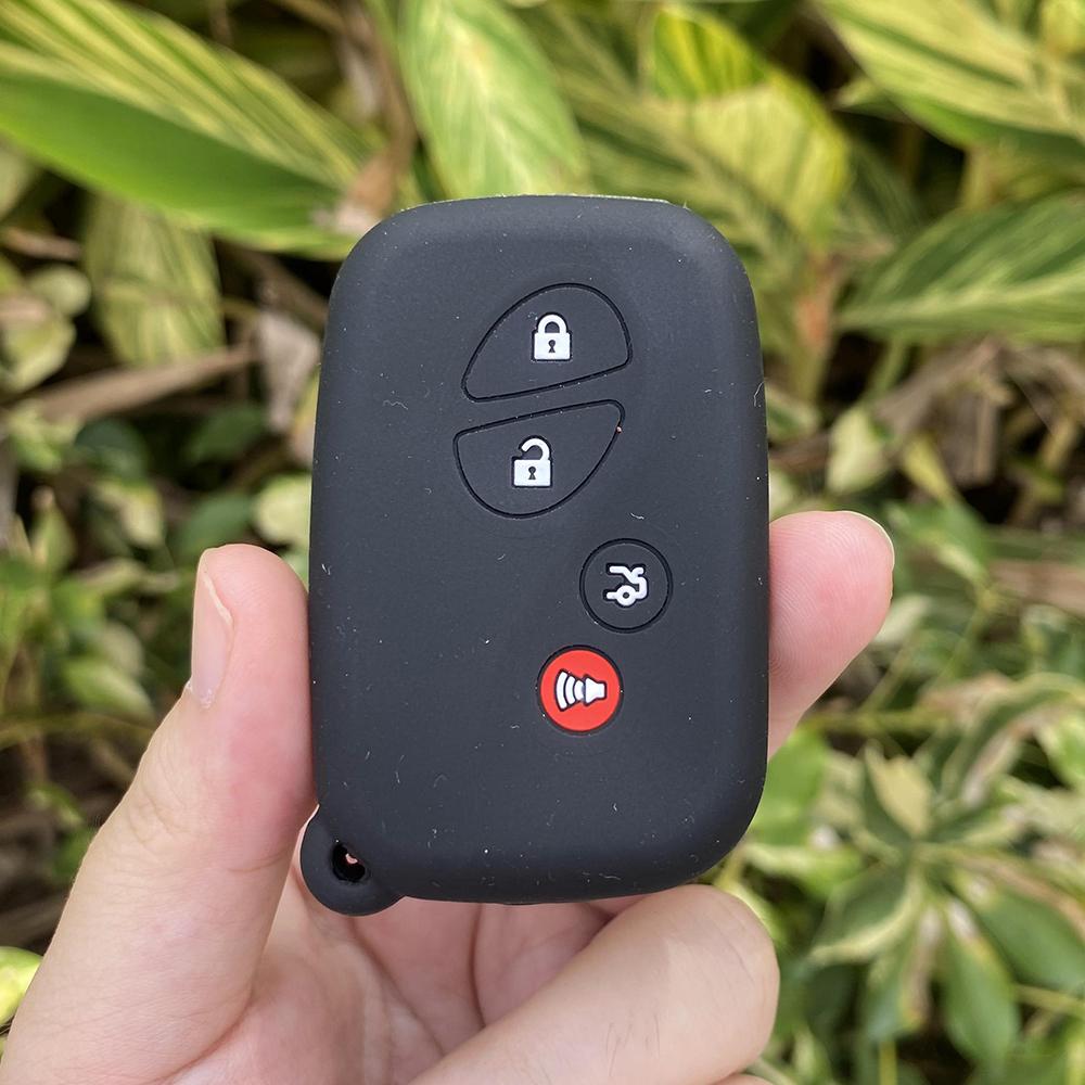 4 Buttons Silicone Car Fob Key Cover Protect Skin Case Rubber Shell Holder for Lexus Ct200h Es350 Gs350 Gs450h Gs460 Is250 Is350
