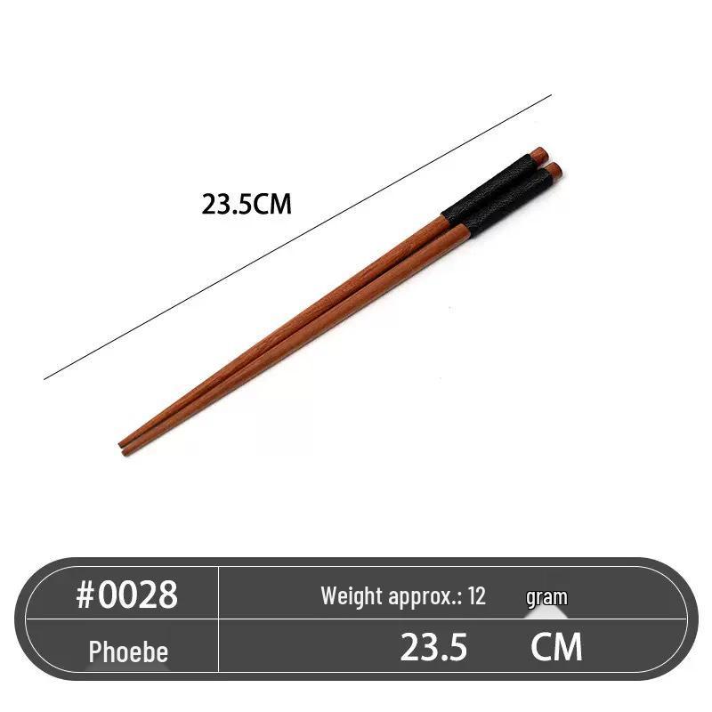 Japanese-Style Wooden Chopsticks, Spoon, and Fork Set with Portable Cloth Bag