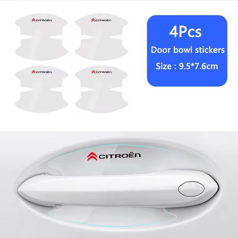 

Car Door Handle Bowl Transparent Sticker Anti-collision Protection Strips For Citroen C6 C4 2CV VTS DS5 RD3 Cross Berlingo Xsara