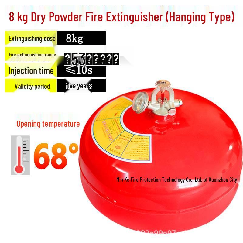 Automatic Temperature-Sensing Dry Powder Fire Extinguisher Ball (6kg/4kg/8kg)
