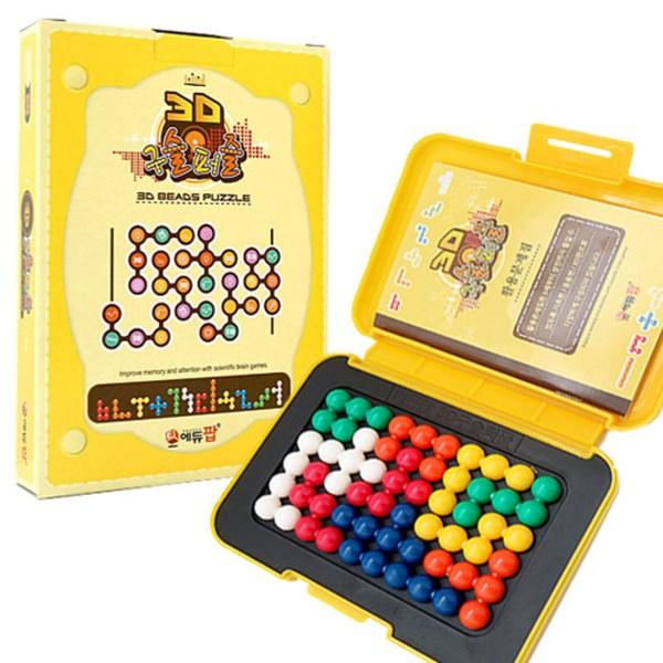 M2 World 3D Bead Puzzle + Collection, 1, 12 Pieces, Korea Best Toddler Puzzle