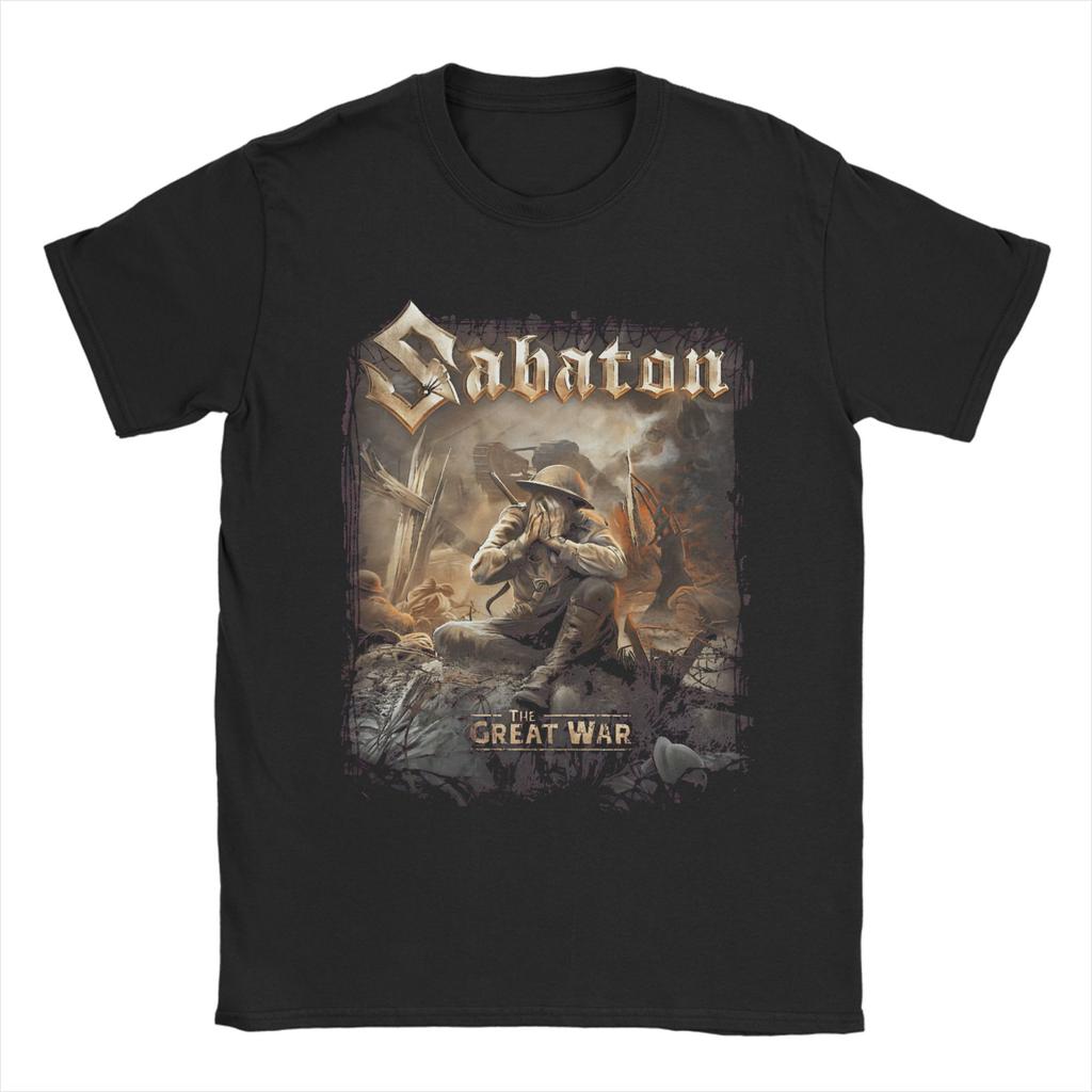 Sabatones Power Metal Band  Accessories Unisex T Shirts Pure Cotton Tee Graphic  T-shirt Clothing