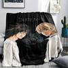 1PC Death Note Print Flannel Blanket, High Quality All Seasons, Home Decor, Warmth and Comfort, Perfect for Christmas Gifts
