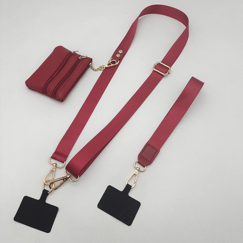 

New Creative Mobile Phone Lanyard Strap Nylon for Hanging Small Bags Color Crossbody Hand Strap Universal Bag Diagonal Strap 140 cm.