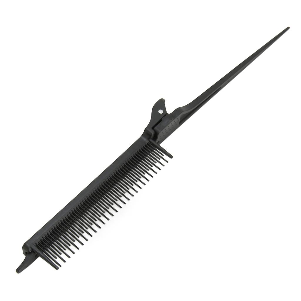 Rat Tail Teasing Clip Comb Professional Black Hair Salon Plastic Highlighting Comb Hair Styling Tool