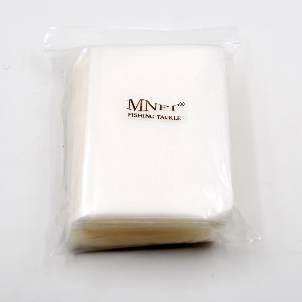 MNFT 500Pcs Fast Dissolving Non Residue PVA Bags Sizes 6x12cm/8x12cm Carp Fishing Practical Fishing Tackle