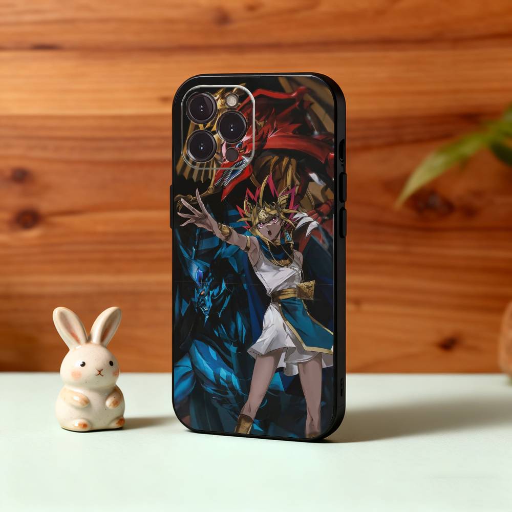 Yu-Gi-Oh Anime Phone Case For iPhone17,16,15,14,13,12Plus,Pro Max,XS,5G Soft Silicone Black Cover