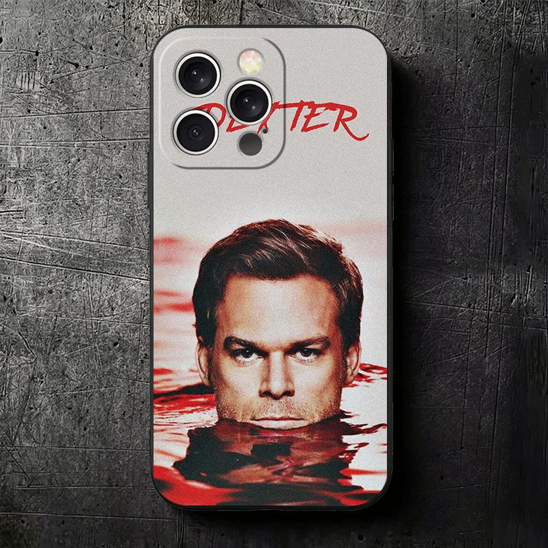Dexter Morgan TV Soft Phone Case for iPhone 16 16E 17 Air 15 Pro Max 14 Plus 13 Mini 11 12 7 Black Cover Back Shell