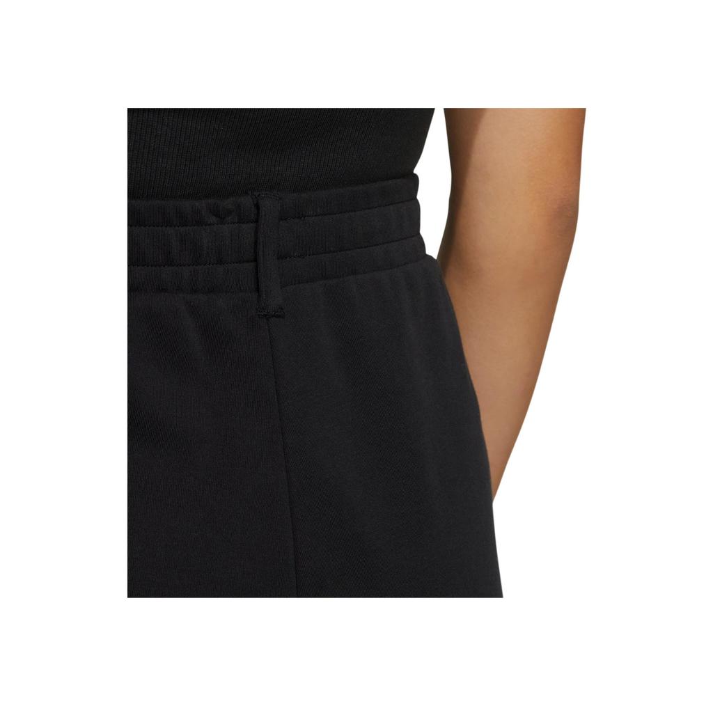 Adidas Neo Solid Color Joggers with Logo Print and Elastic Cuffs Women Bottoms Black IL4734