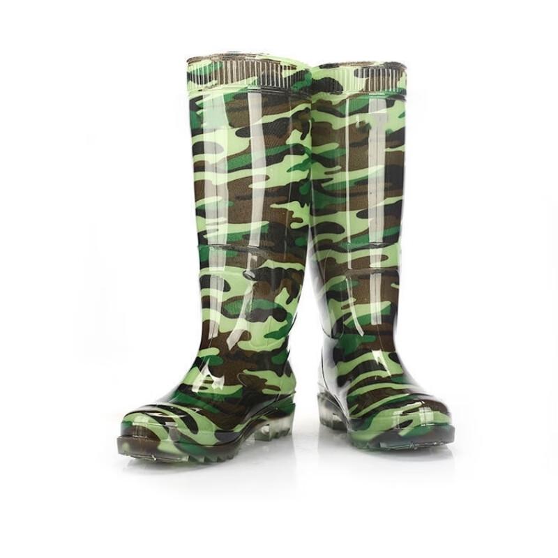 Men s Camouflage High-Tube Rain Boots
