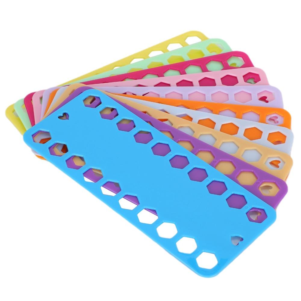 10Pcs 20 Holes Embroidery Floss Organizer Stackable Design Thread Winding Board For Cross Stitch