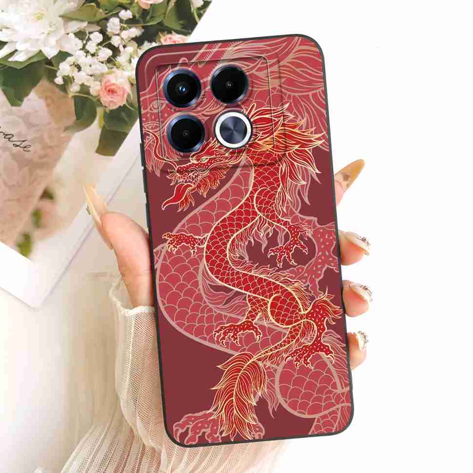 For Infinix Note 40 5G Case X6852 Soft Slim Rabbit Sunflower Back Cover Fundas For Infinix Note40 Note 40 5G Shell Bumper