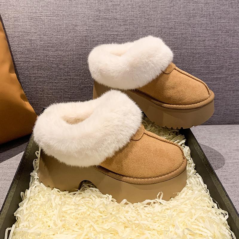 

Ботильоны на платформе с мехом, женские туфли на высоком каблуке, зимние туфли-лодочки «Челси», теплые плюшевые туфли на толстом каблуке, тренд 2024 года, повседневные замшевые ботинки-ботинки женские 40