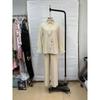 Women 2 Piece Casual Set Button Up Shirt And Elastic Waist Wide Leg Pants