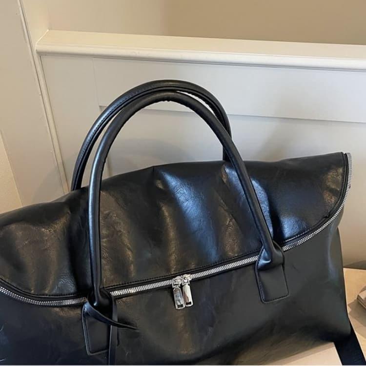 Soft Leather Large Capacity Tote Bag Crossbody Handbag