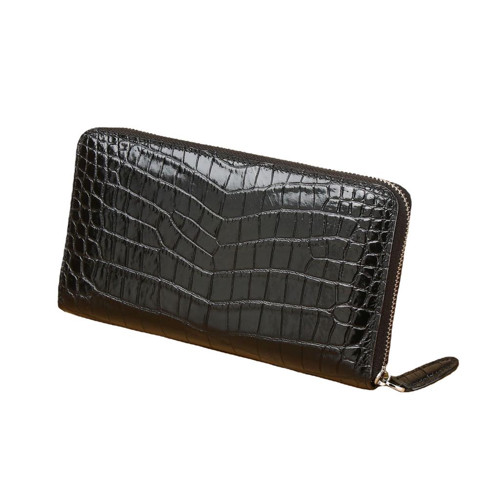 New Crocodile Patterned Men's Handbag, High-end Multi Slot Wallet, Large Capacity Handbag, Fashionable Wallet