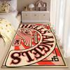 Hells Angels Logo with Skull and Wings Design. Non-slip rug suitable for living room and bedroom sofas.