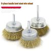 Bowl Steel Wire Brush for Grinding, Rust & Paint Removal - 6mm Rod for Electric Grinder & Hand Drill Use