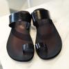 Sommer Herren Hausschuhe personalisiert vielseitig schwarz koreanische Version trendige Strand Römersandalen Herren 2025 Zehensandalen
