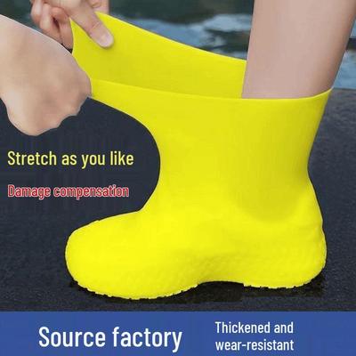 Wasserdichte Rutschfeste Latex-Überschuhe - Verdickt, Abriebfest, Unisex-Regenstiefel-Überzüge für den Außenbereich.