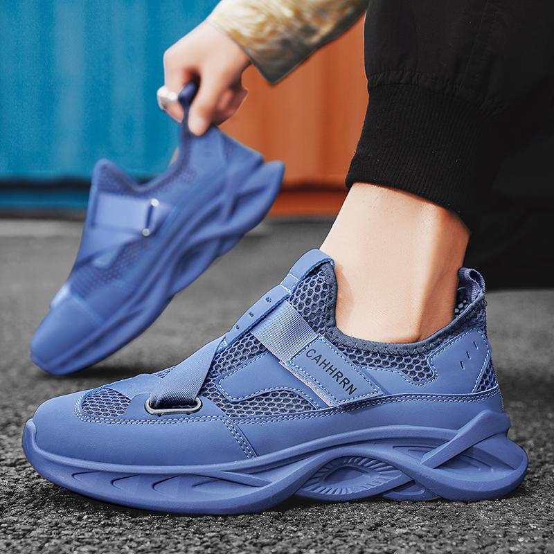 Fashion Mesh Sports Shoes for Men Running Tourist Walking Shoe in Promotion Breathable Man Casual Sneaker Gym Wide Without Leather Light