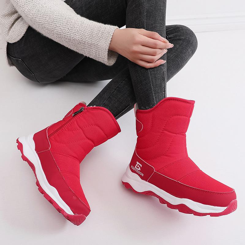 

Северо-восточные толстые теплые женские зимние ботинки для снега, для занятий спортом на открытом воздухе, для велоспорта, мужские хлопковые ботинки, противоскользящие, износостойкие, парные ботинки 45