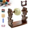 Crochet Accessories for Beginners Rotatable Wooden Yarn Rack Easy Assembly Ball Dispenser Storage Rack Smooth Rotation Spool Stand Embroidery