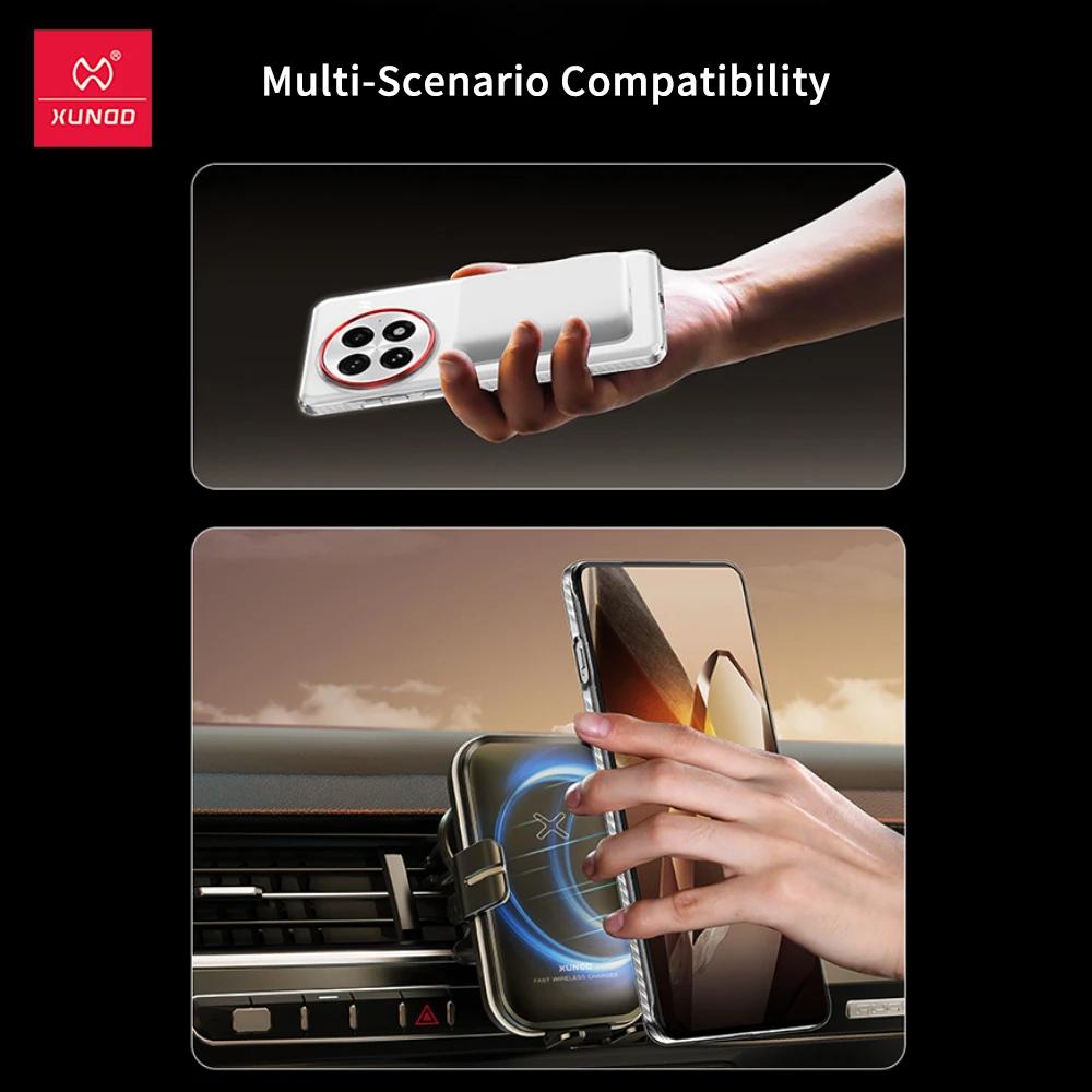 Xundd For Xiaomi 15 Ultra Case Clear Transparent Casing Anti-Yellowing Phone Cover With Magnetic Ring