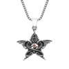 Nordic Vikings Wolf Tooth Pendant Necklace 316L Stainless Steel Hip Hop Rock Fashion Leather Rope Chain Jewelry Gifts
