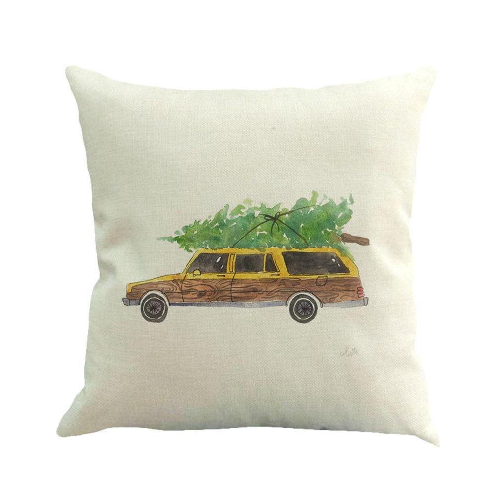 Versatile Cotton Linen Christmas Cushion Cover For Sofa Car Home Decor With Timeless Design