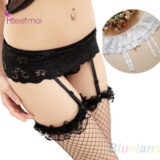 

Женские сексуальные двухслойные кружевные подвязки с цветочным принтом, сексуальная одежда, ремни, юбка, чулки, подтяжки