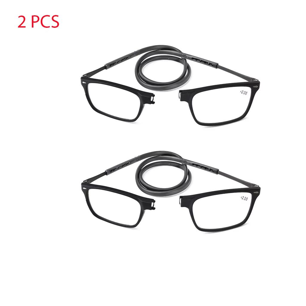 Portable Reading Glasses High Definition Resin Fashion Folding Presbyopic Eyeglasses TR90 Material Flexible Frame Easy to Wear