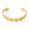 Stainless Steel Open Bangle,Ins-style,Versatile,Wheat Ear Design,Light Luxury Stainless Steel Jewelry,fashion Jewelry Bangles