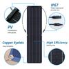 100W Flexible Solar Panel & Controller Kit - 2pcs Photovoltaic System Set
