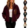 Women's Winter Jacket, Full Zip Long Sleeve Casual Outerwear for Everyday Wear