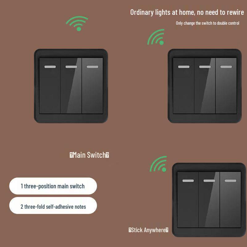Wireless Smart Remote Master-Slave Light Switch 220V – Easy Installation