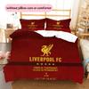 Custom Name Football Club Pattern Bedding Quilt Set  Home Decoration  Gift (1 * duvet cover + 2 * pillowcase  without core)