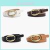 Vintage Oval Buckle Womens Leather Belt For Dresses And Jeans With Alloy Pin Closure For Casual And Office Style