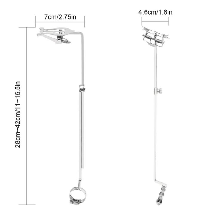 Porta graffette, lira, supporto musicale, clip, supporto per flauto, espandibile, flauto, lira