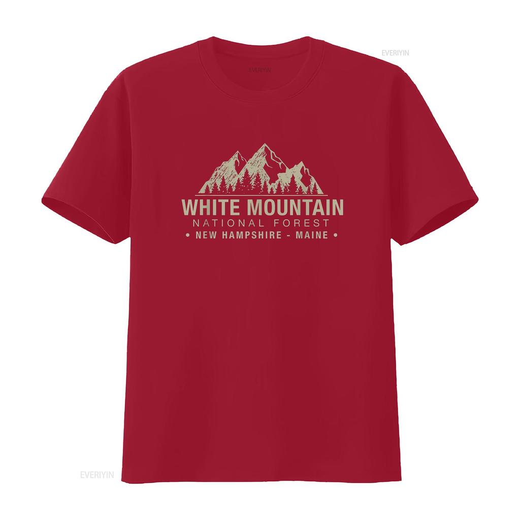 White Mountain National Forest New Hampshire Maine T Shirt vintage Washed Unisex Stylish Top For Everyday Wear homme Casual