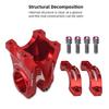 BOLANY Mountain Bike Stem 31.8*28.6mm Aluminum Alloy Bike Stems Short Handlebar Stem for Most Bicycles Fixed Gear Road Bike Down